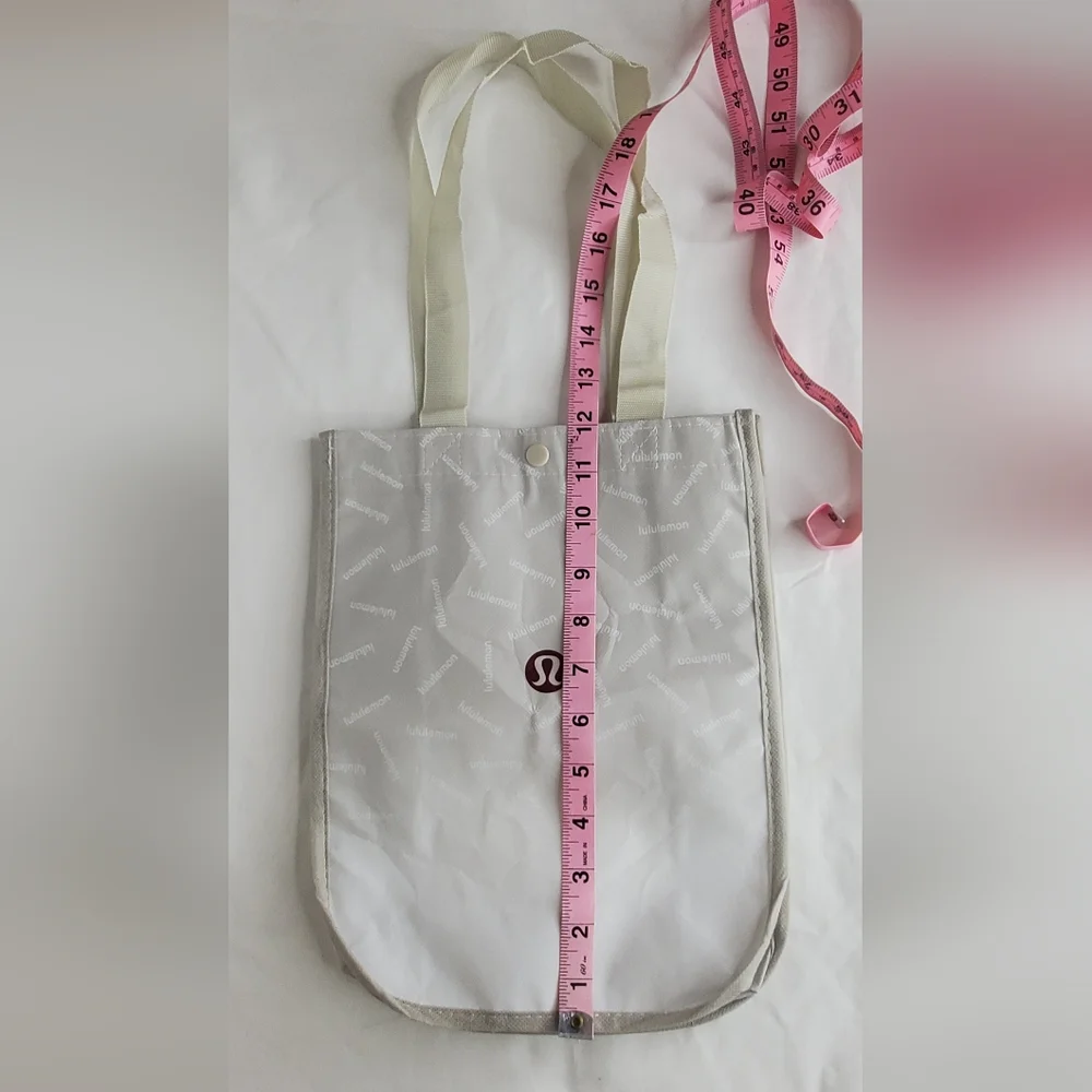 lululemon athletica Reusable Shopping Tote Bag Red Or White